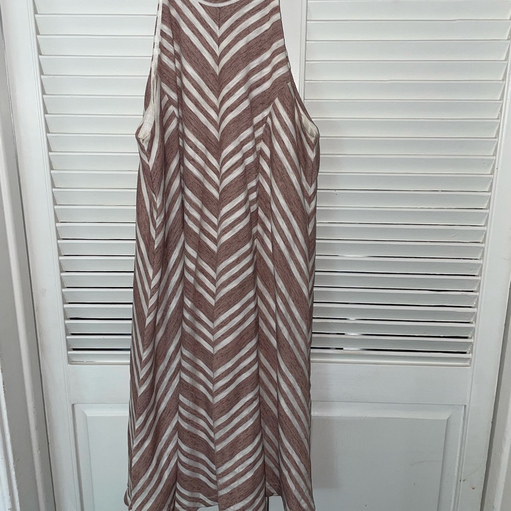 Chrevron print dress